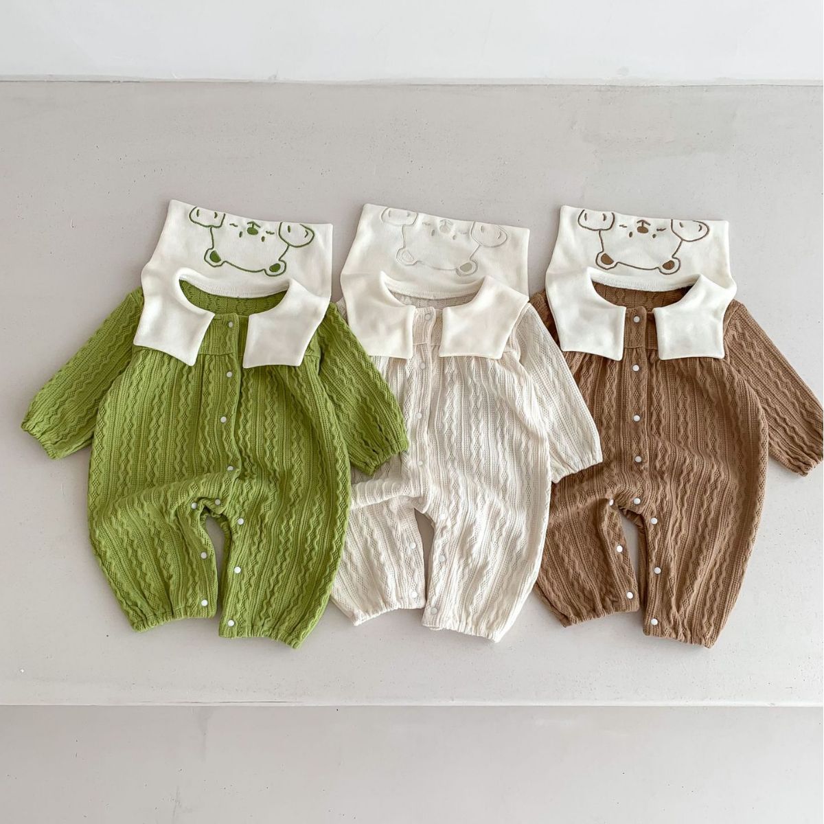 Back Neck Embroidered Onesies