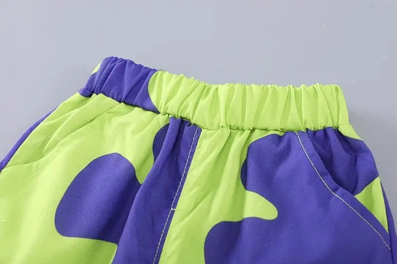 Boys Color-Print Co-ord Set