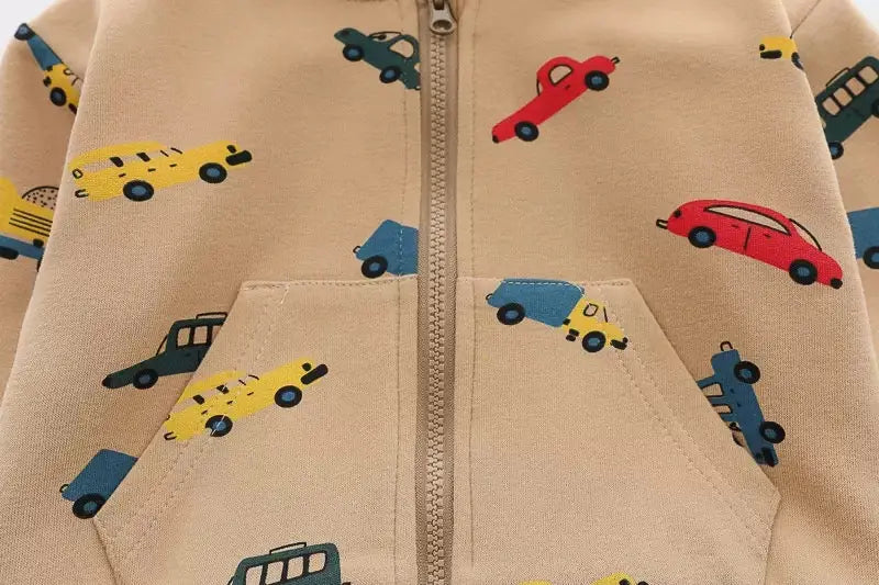 Boys Cool-Car Print 3 Piece Set