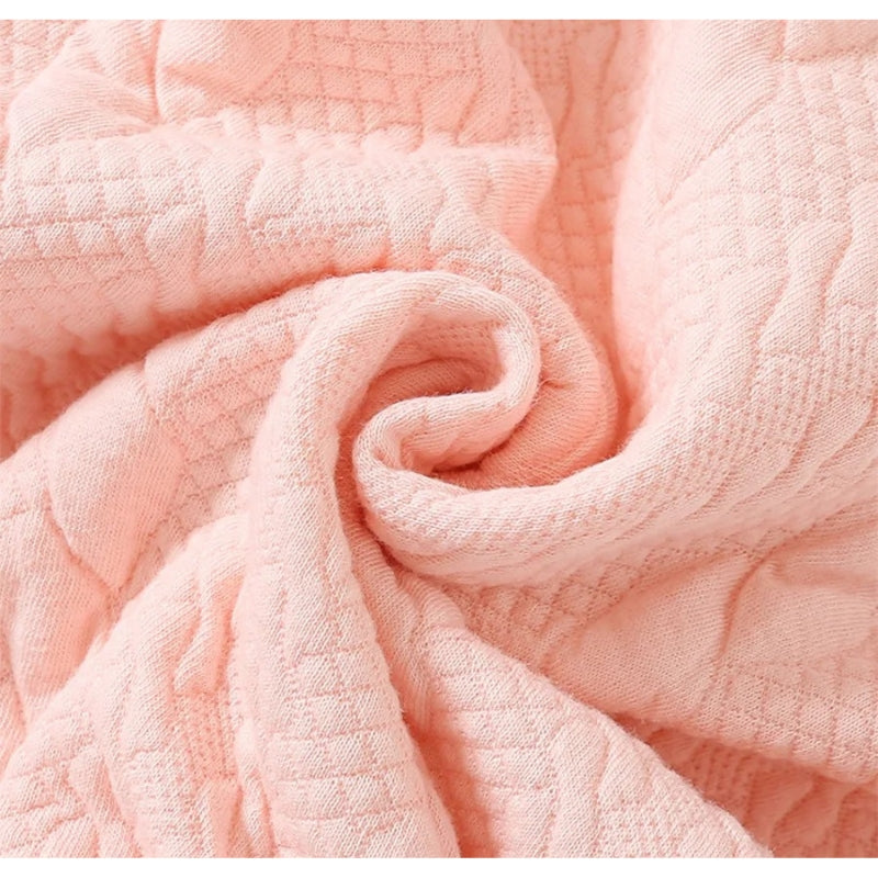 Soft Peachy Pink Baby Girls Romper Delight