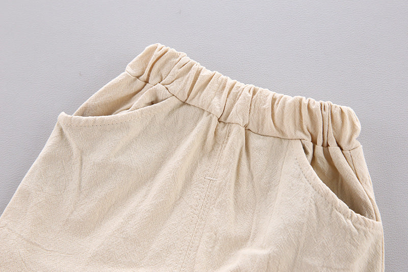 Words Printed Shirt and Shorts Set