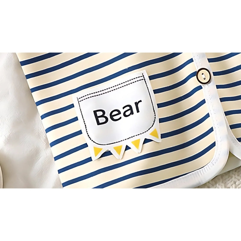 Black and White Striped Baby Girls Top