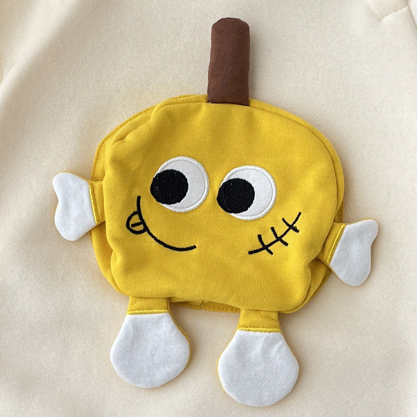 Yellow Cartoon Cozy Romper