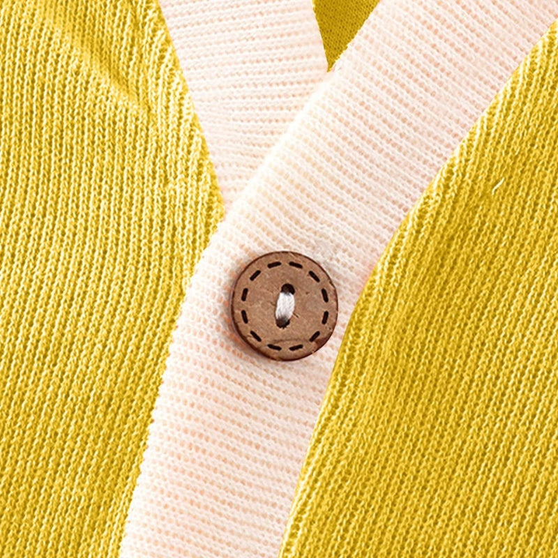 Yellow Rainbow Baby Boys and Girls Warm Top