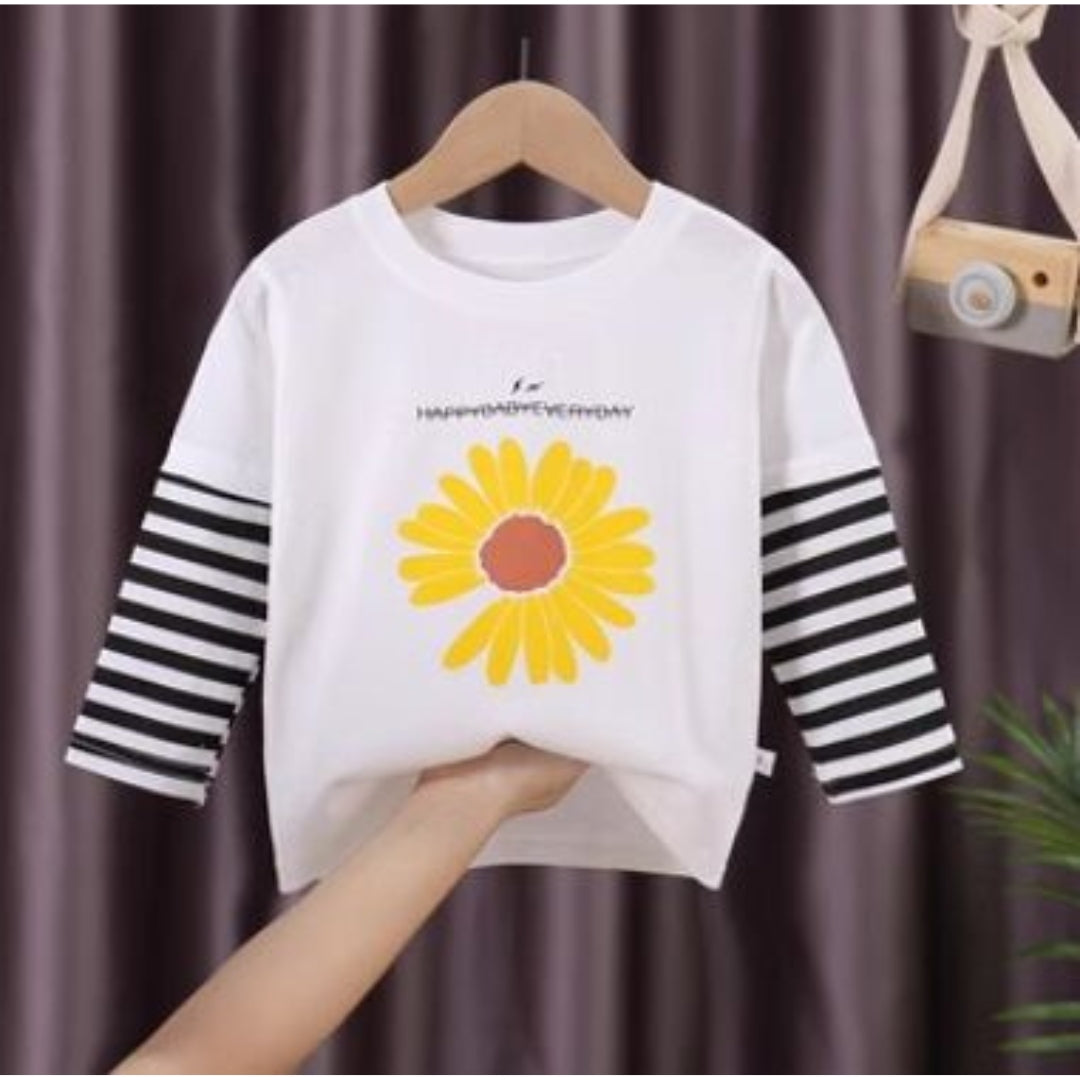 Happy Day Girls Sunflower Top