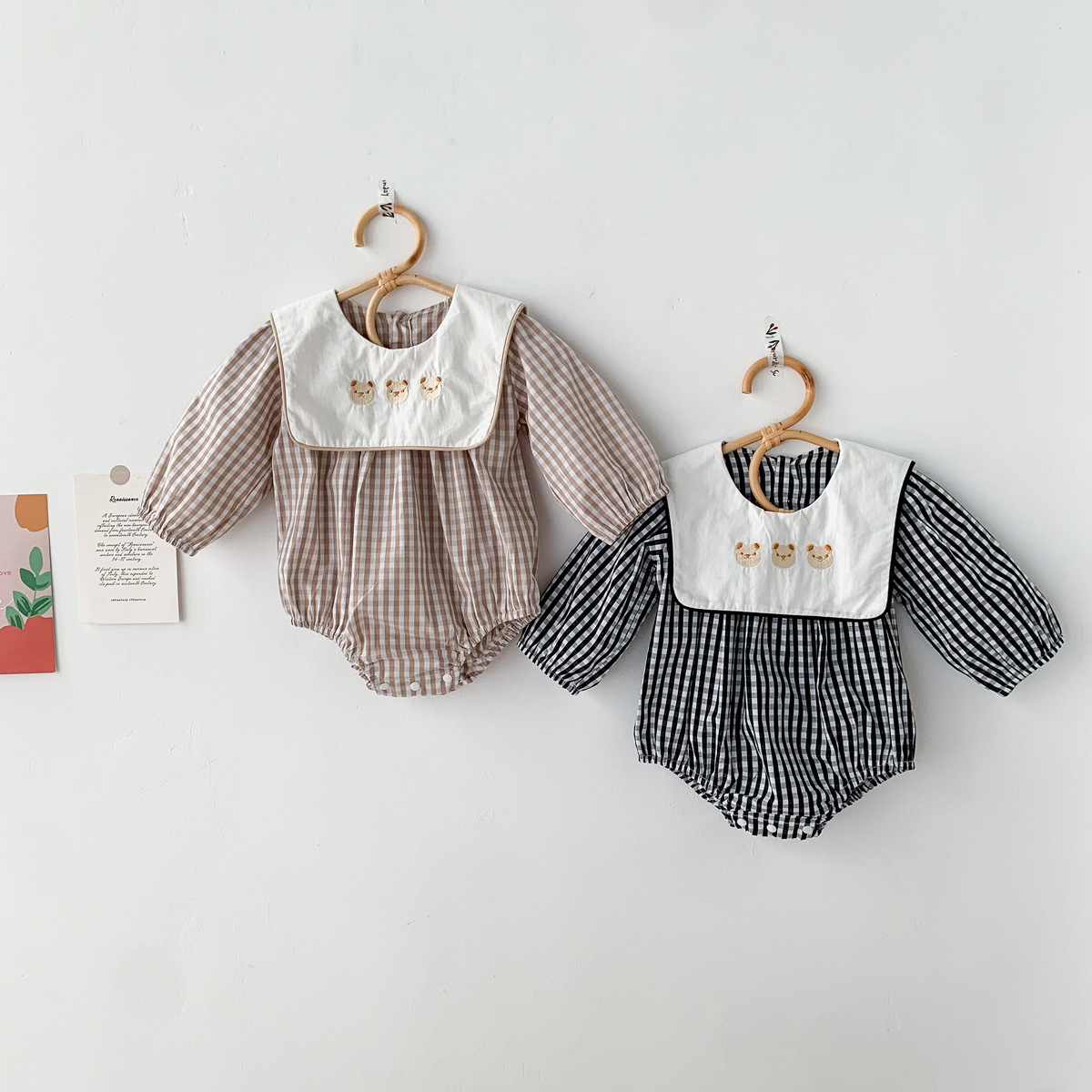 Vintage Plaid  Baby Romper