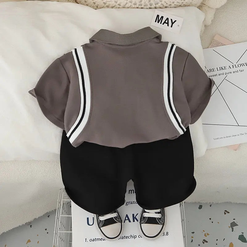 Boys Polo T-shirt With Short 2 Pcs Set