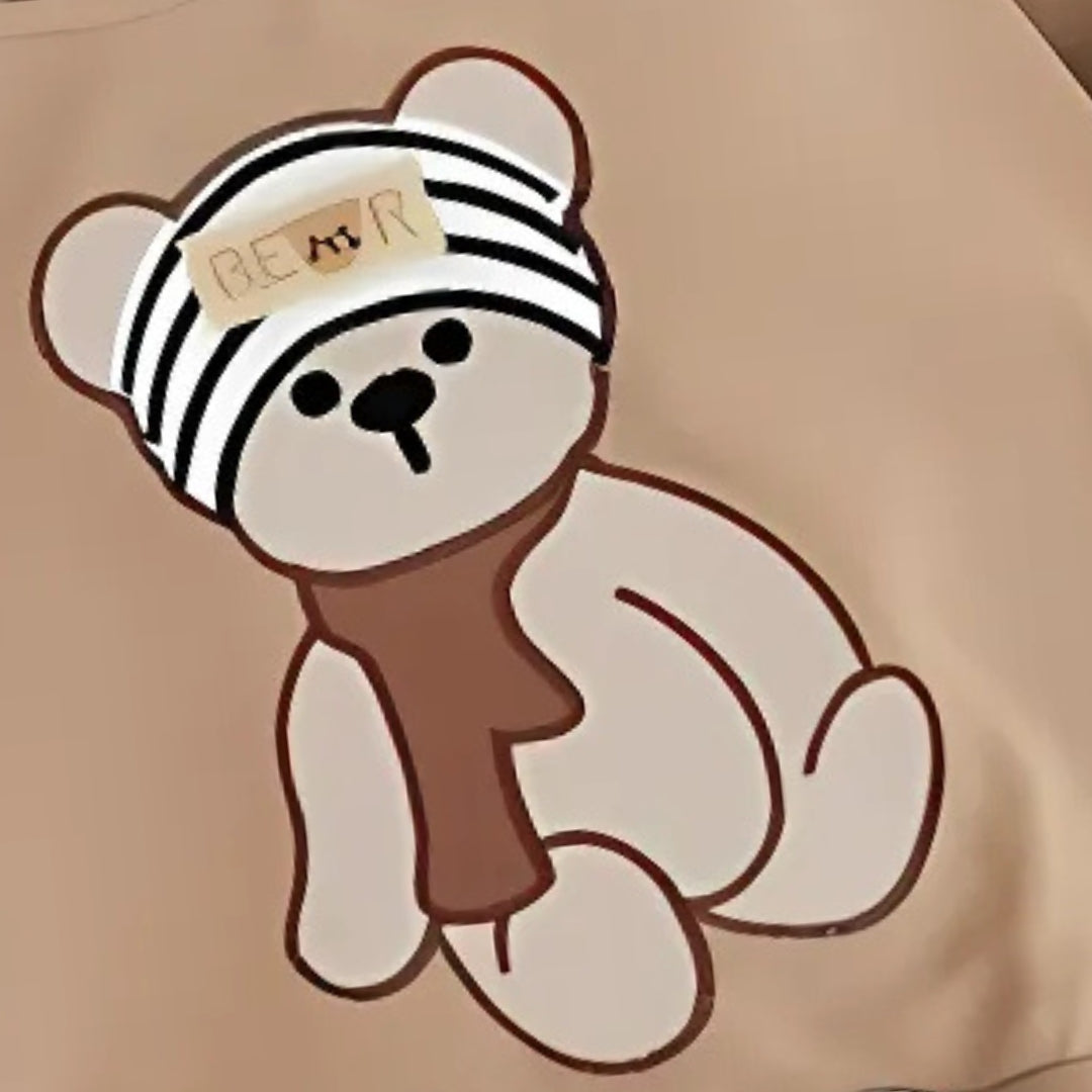 3D Bear Attached Boys Autumn Set