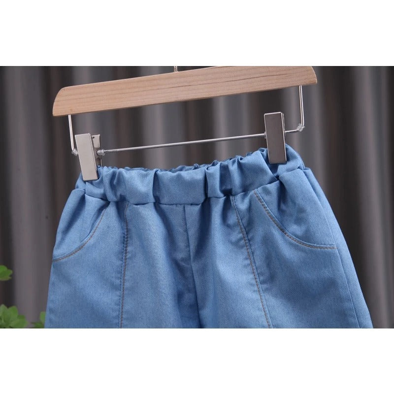 3D Dino Boys Collared T-shirt and Bottom Set