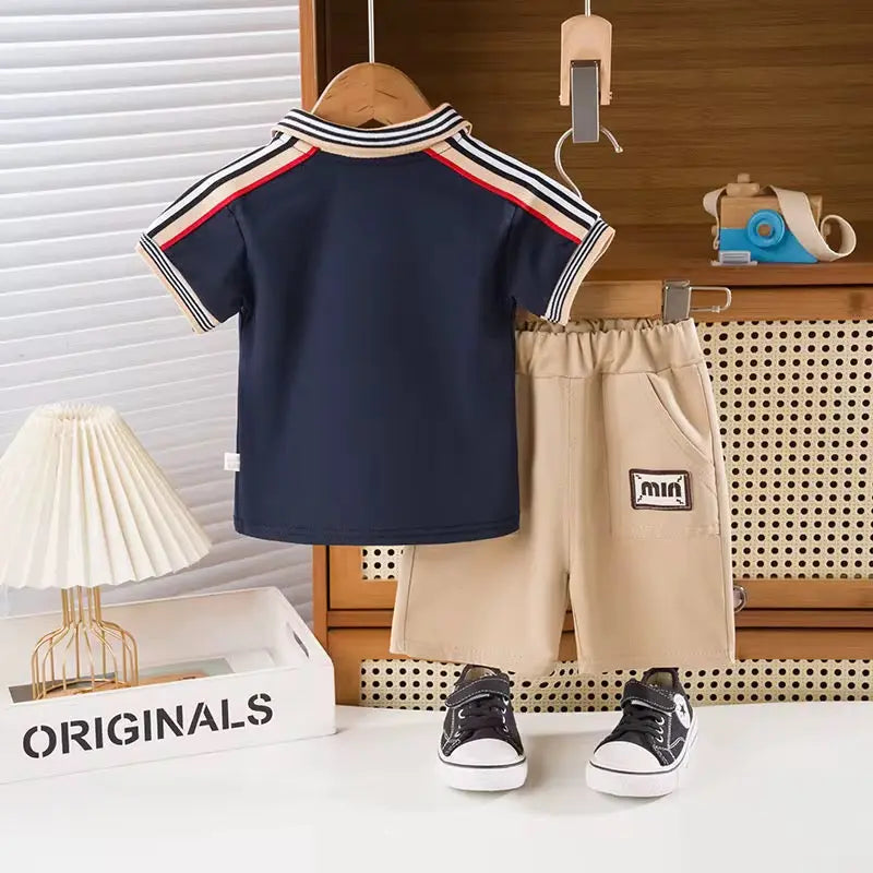 Boys Polo T-shirt And Shorts Set