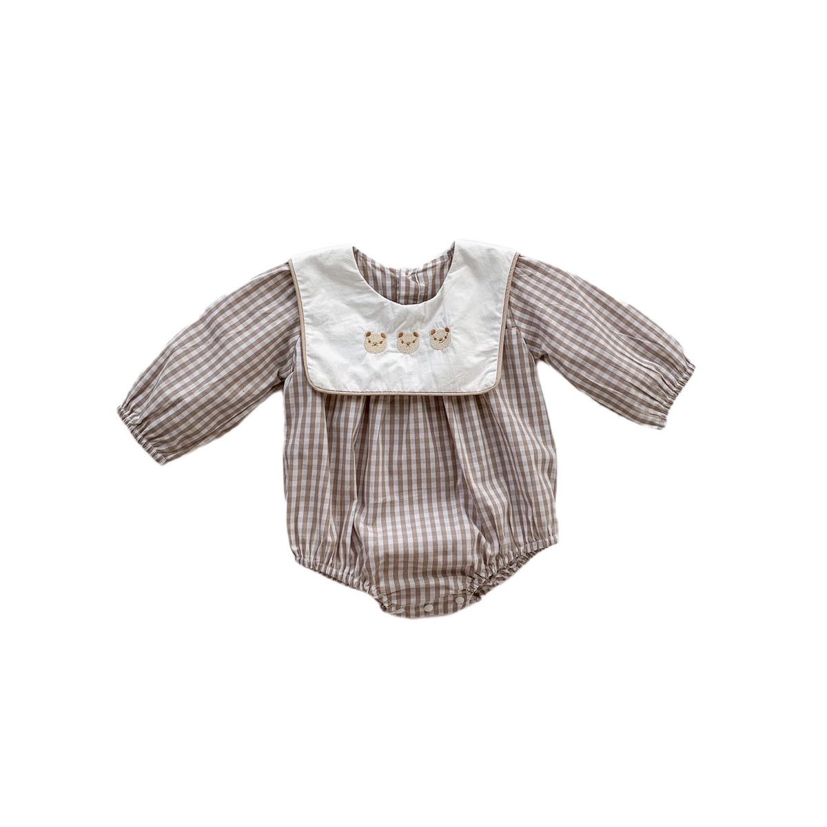 Vintage Plaid  Baby Romper