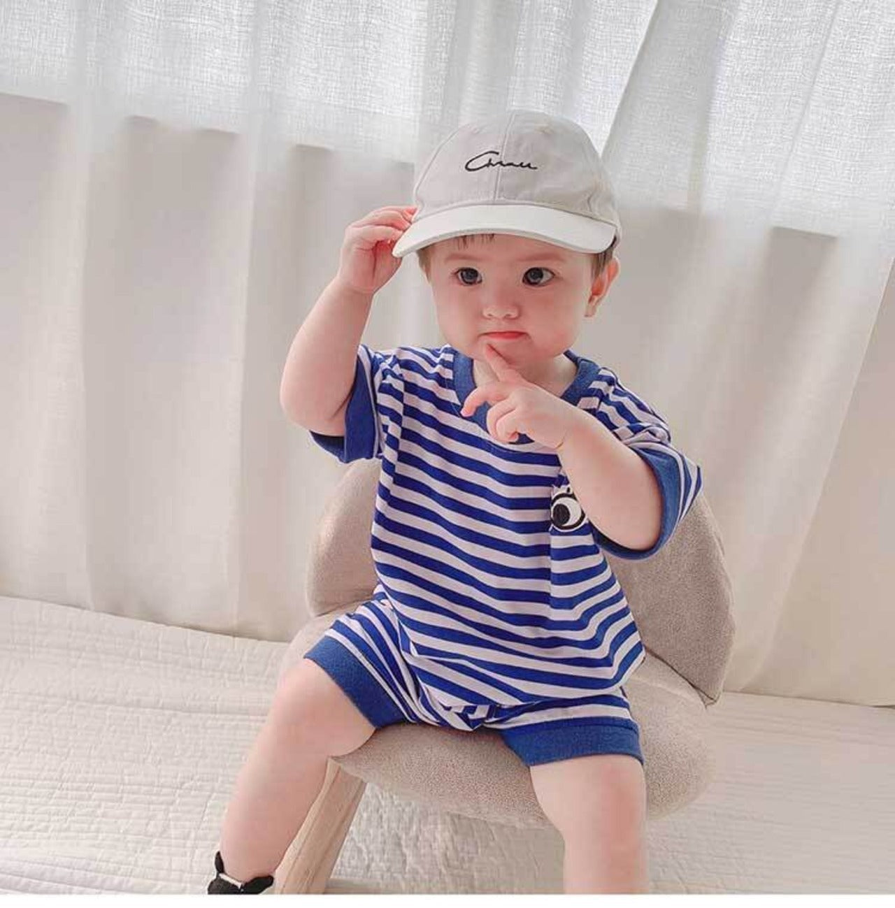 Mushy Eyes Baby Boys Girls Romper