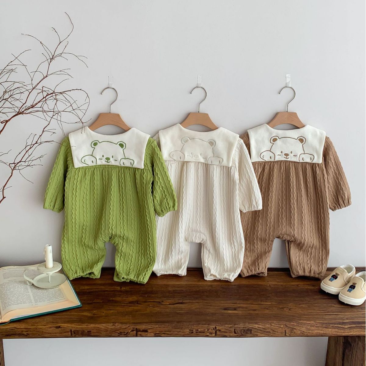 Back Neck Embroidered Onesies