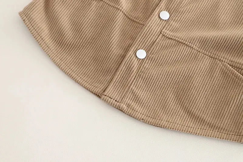 Boys Corduroy Co-ord Set With T-shirts