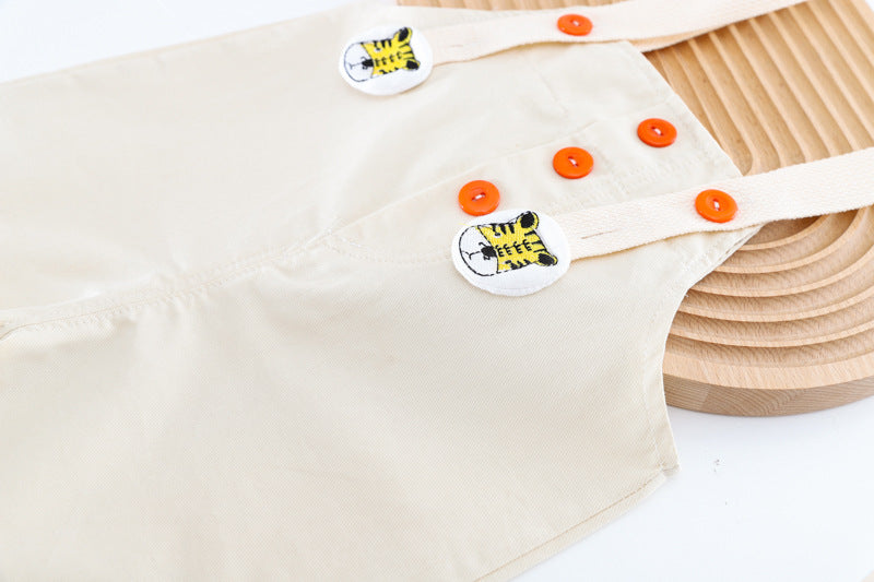 Striped Dungaree Set