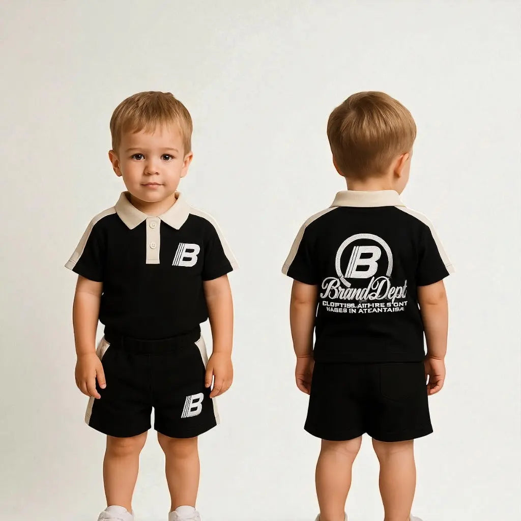 Boys Graphic Print T-Shirt And Shorts