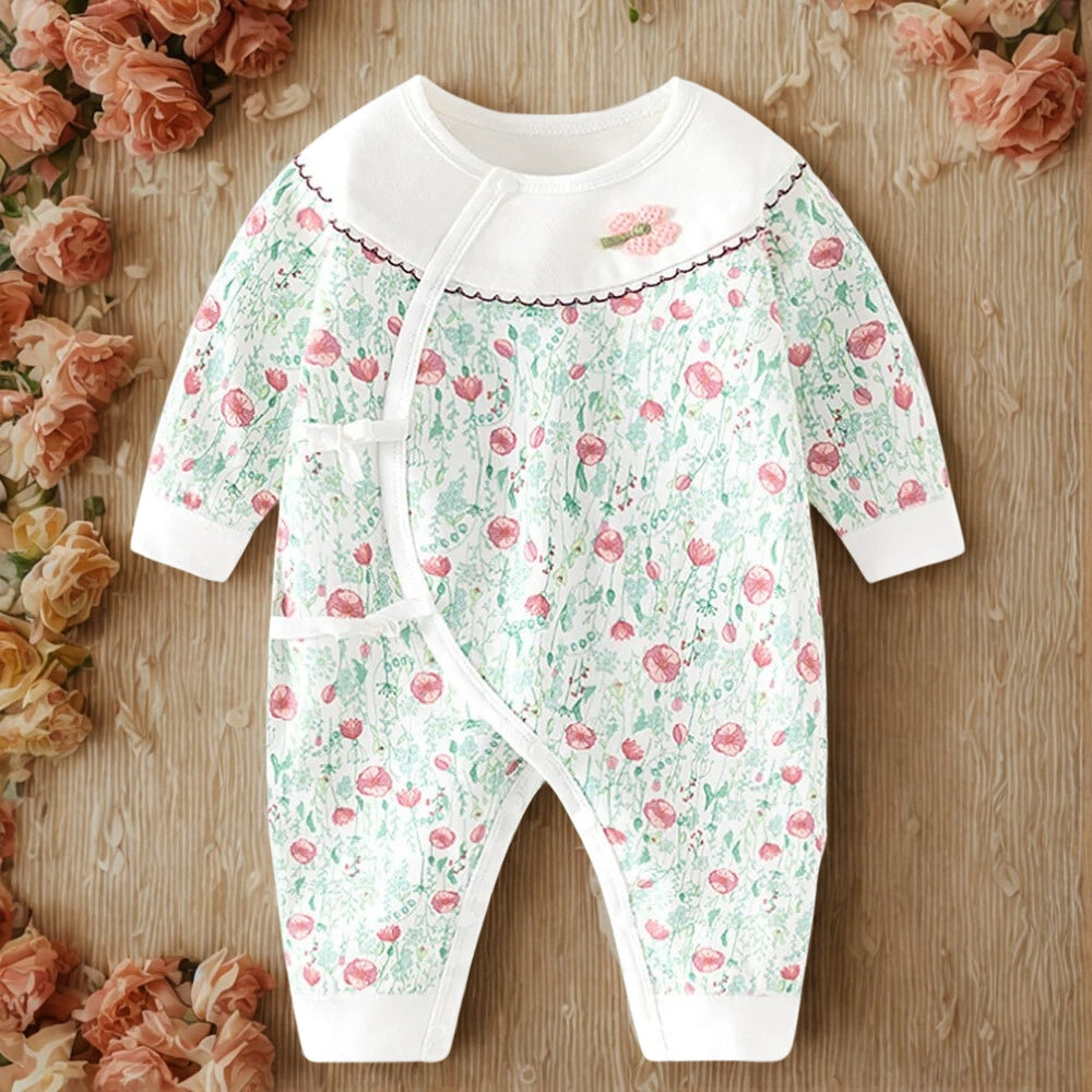 Aisha Floral Baby Girls Romper