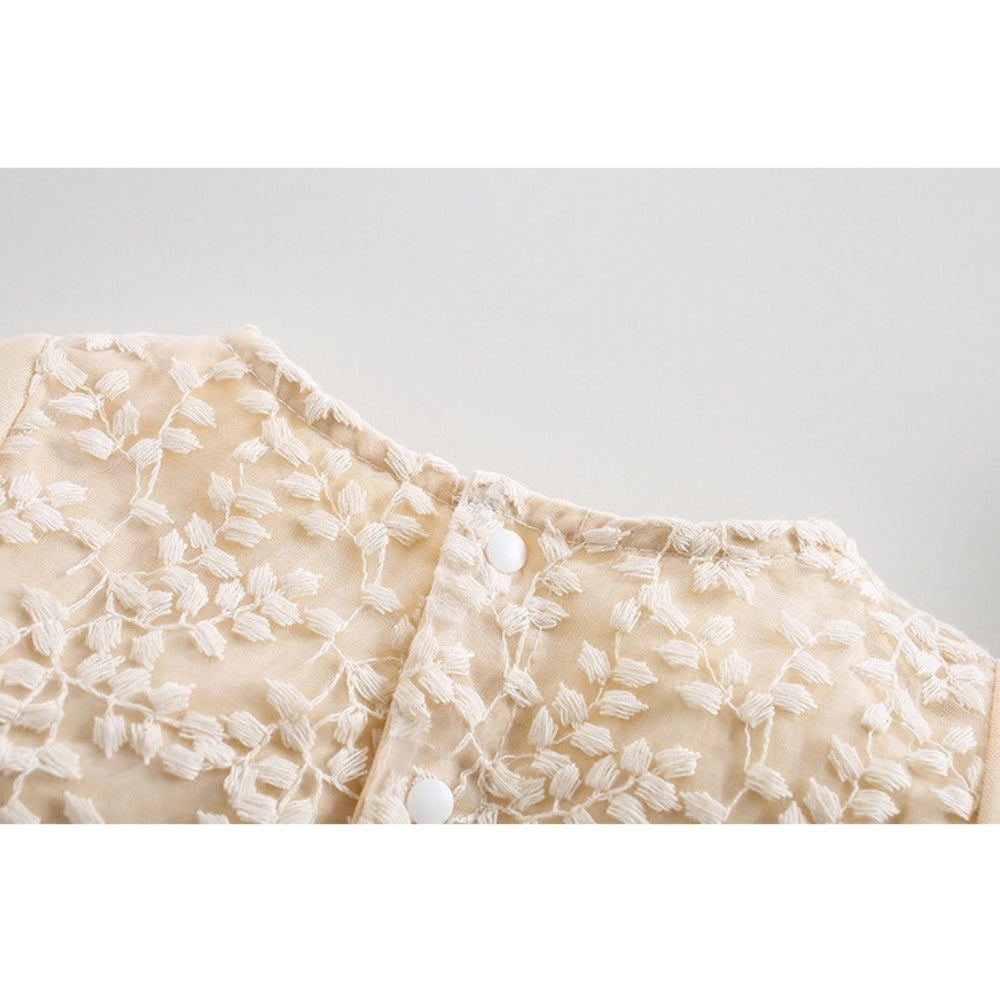 Amber Lace Baby Girls Romper Dress with Hairband