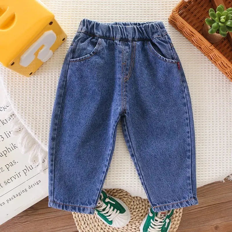 Boys Color-Block Sweater, Shirt And Jeans Set