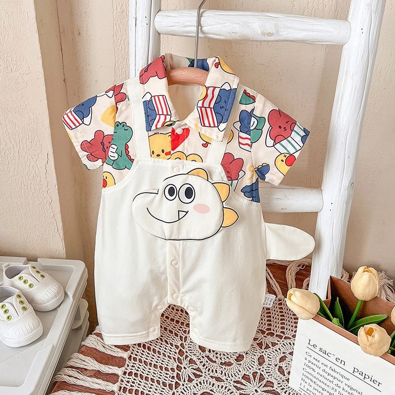 Colourful Jurassic Baby Boys Girls Romper Jumpsuit