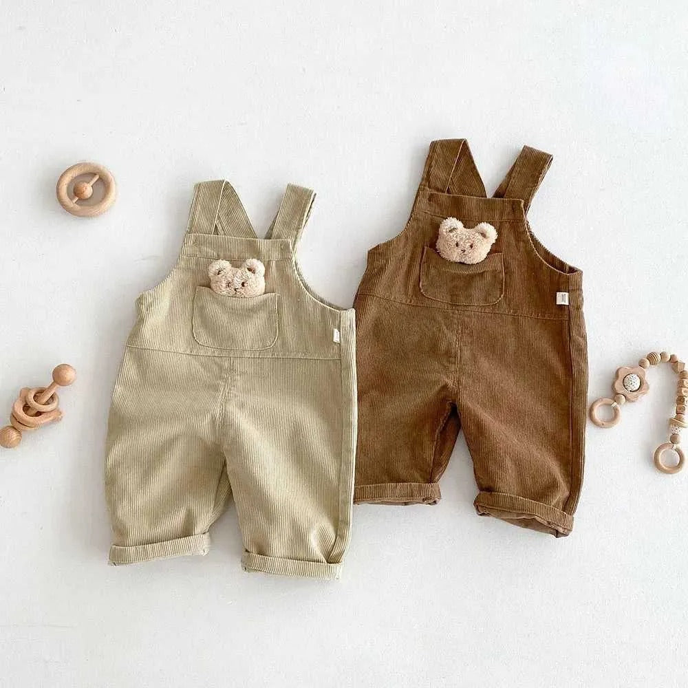Bear Boys and Girls Corduroy Jumpsuit