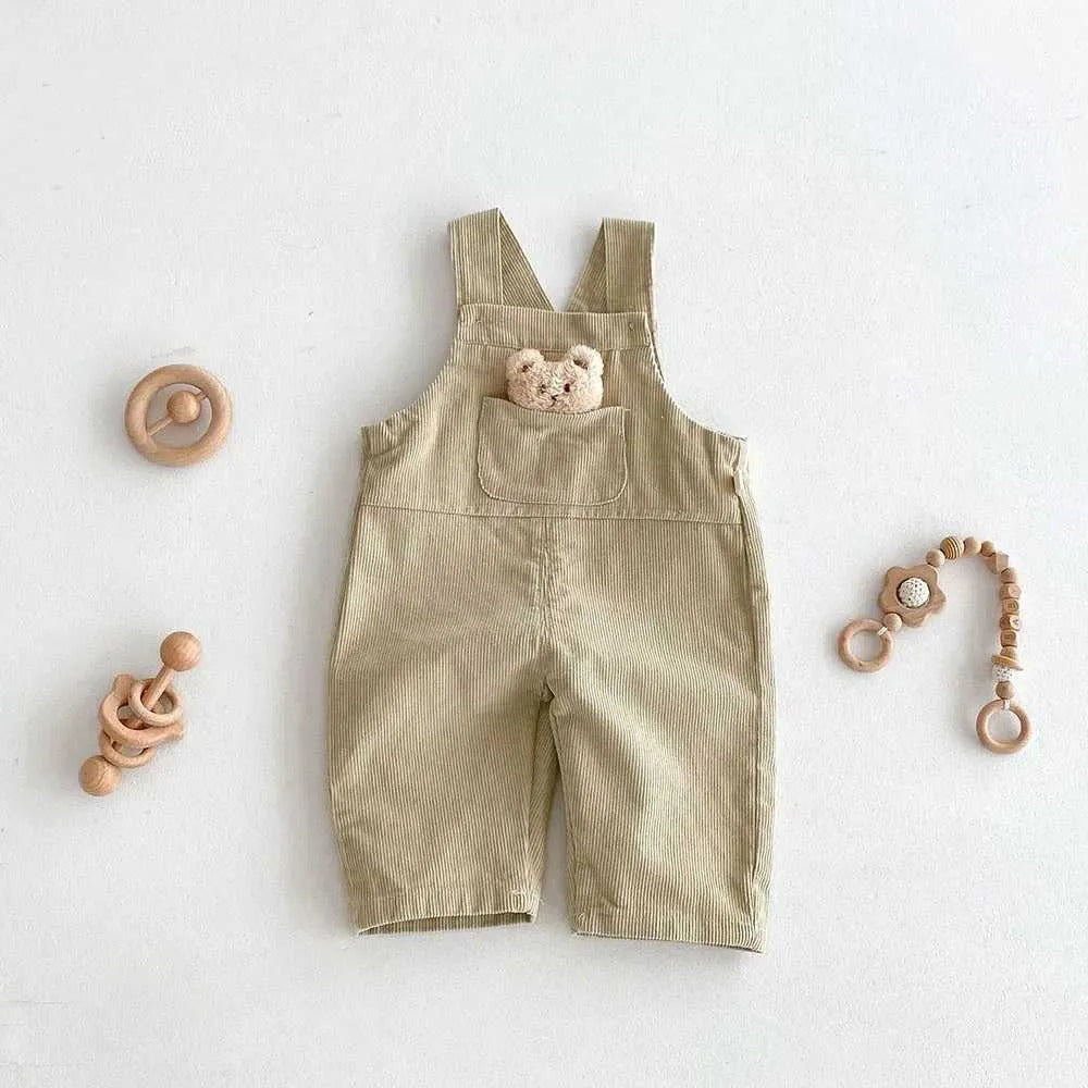 Bear Boys and Girls Corduroy Jumpsuit