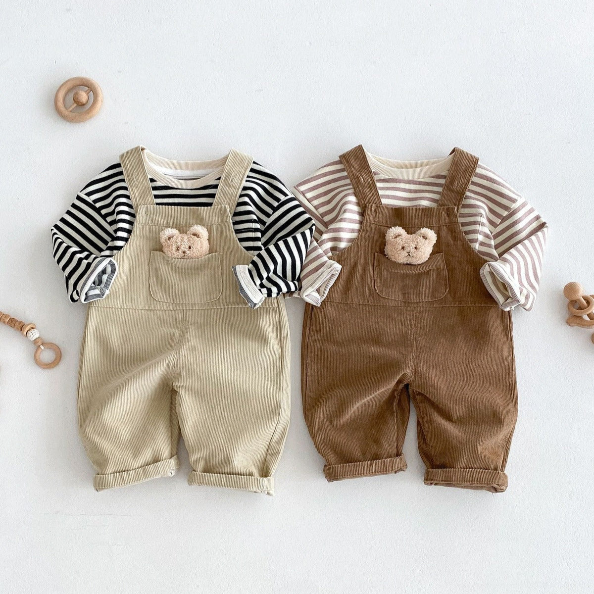 Bear Boys and Girls Corduroy Jumpsuit