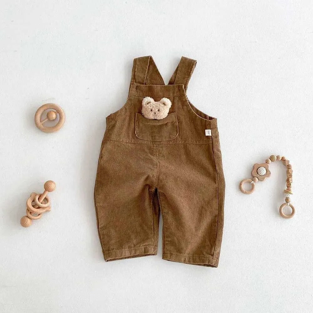 Bear Boys and Girls Corduroy Jumpsuit