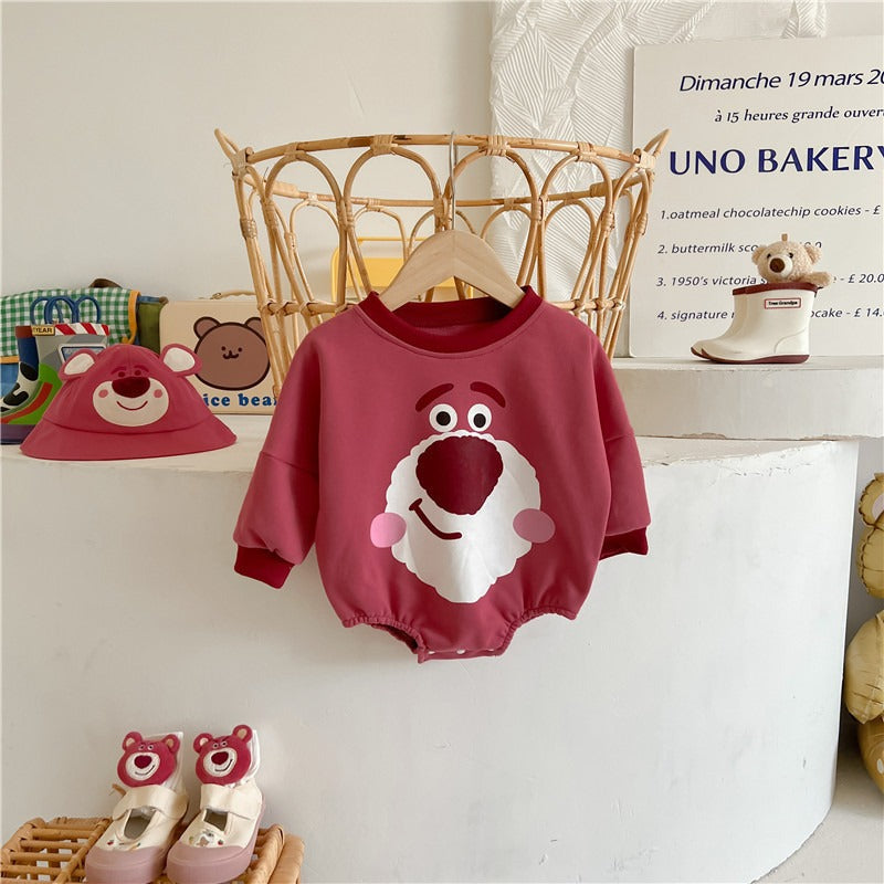 Bearberry Baby Boys and Girls Romper, Hat and Socks Set