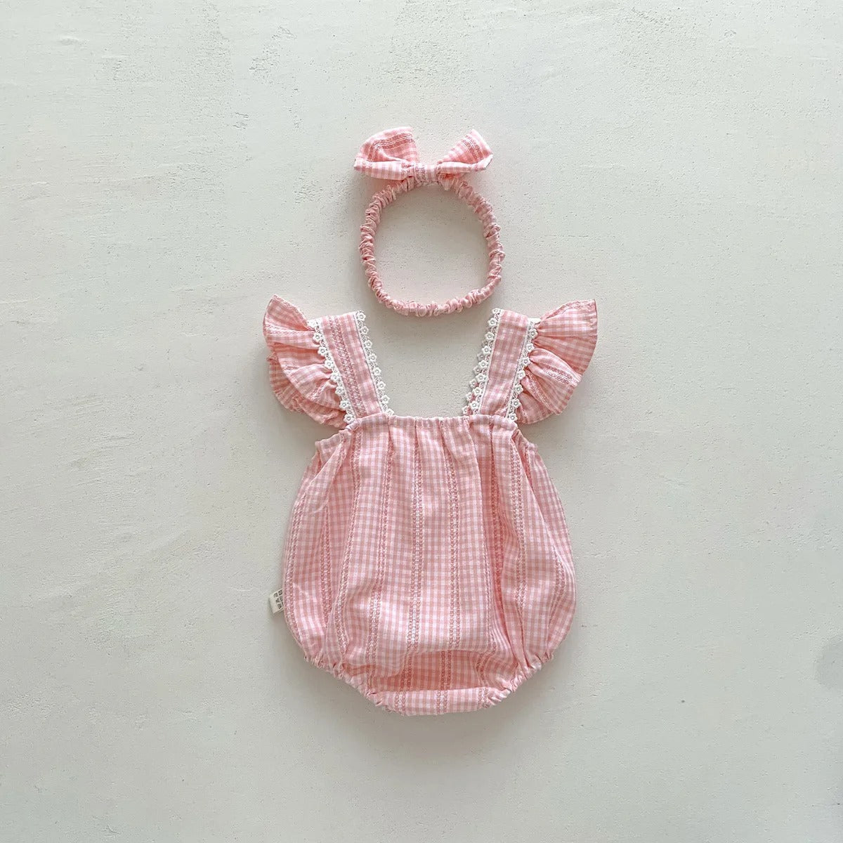 Bloom Bright Baby Girls Romper with Headband