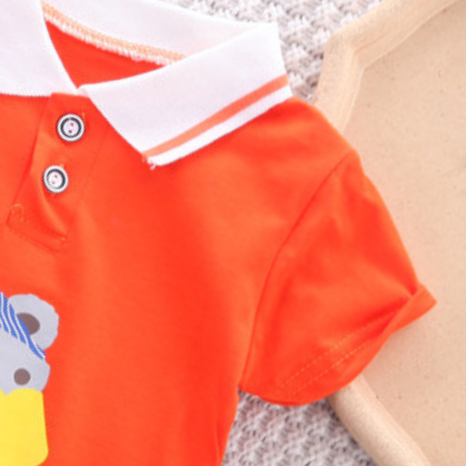 Bright Boys Collared Tshirt and Bottom Set