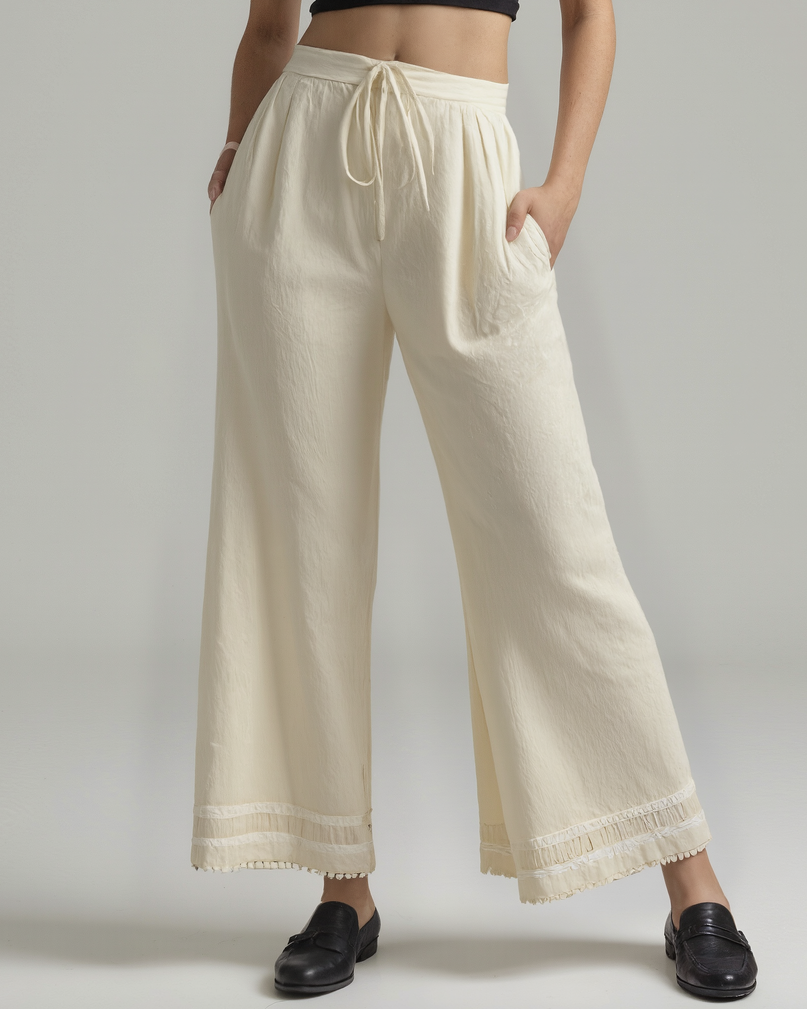 Cotton Flared Pants for Women