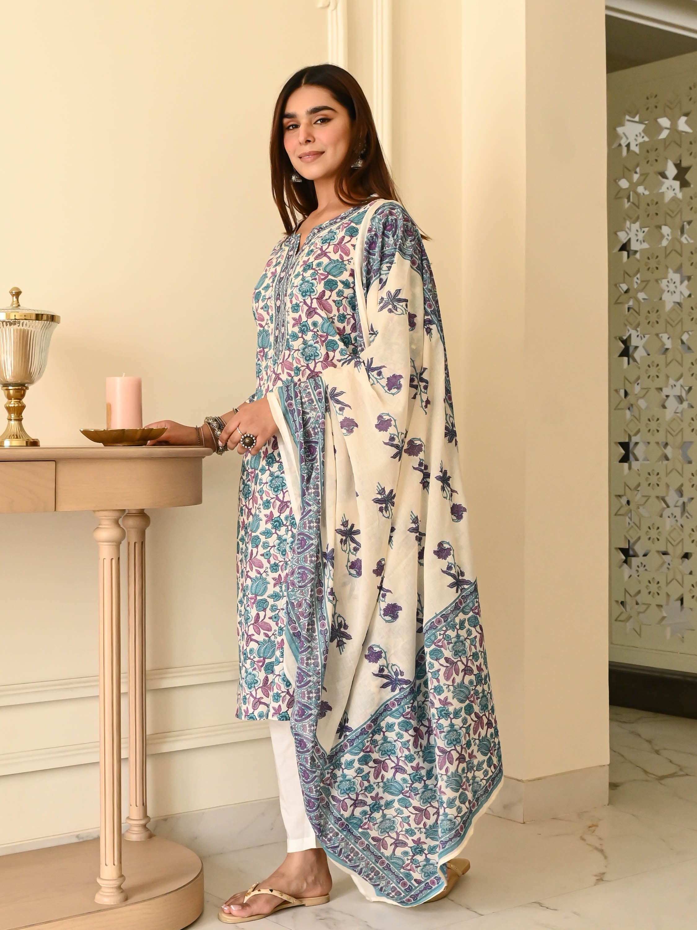 Bunaai Aarohi Cotton Suit Set