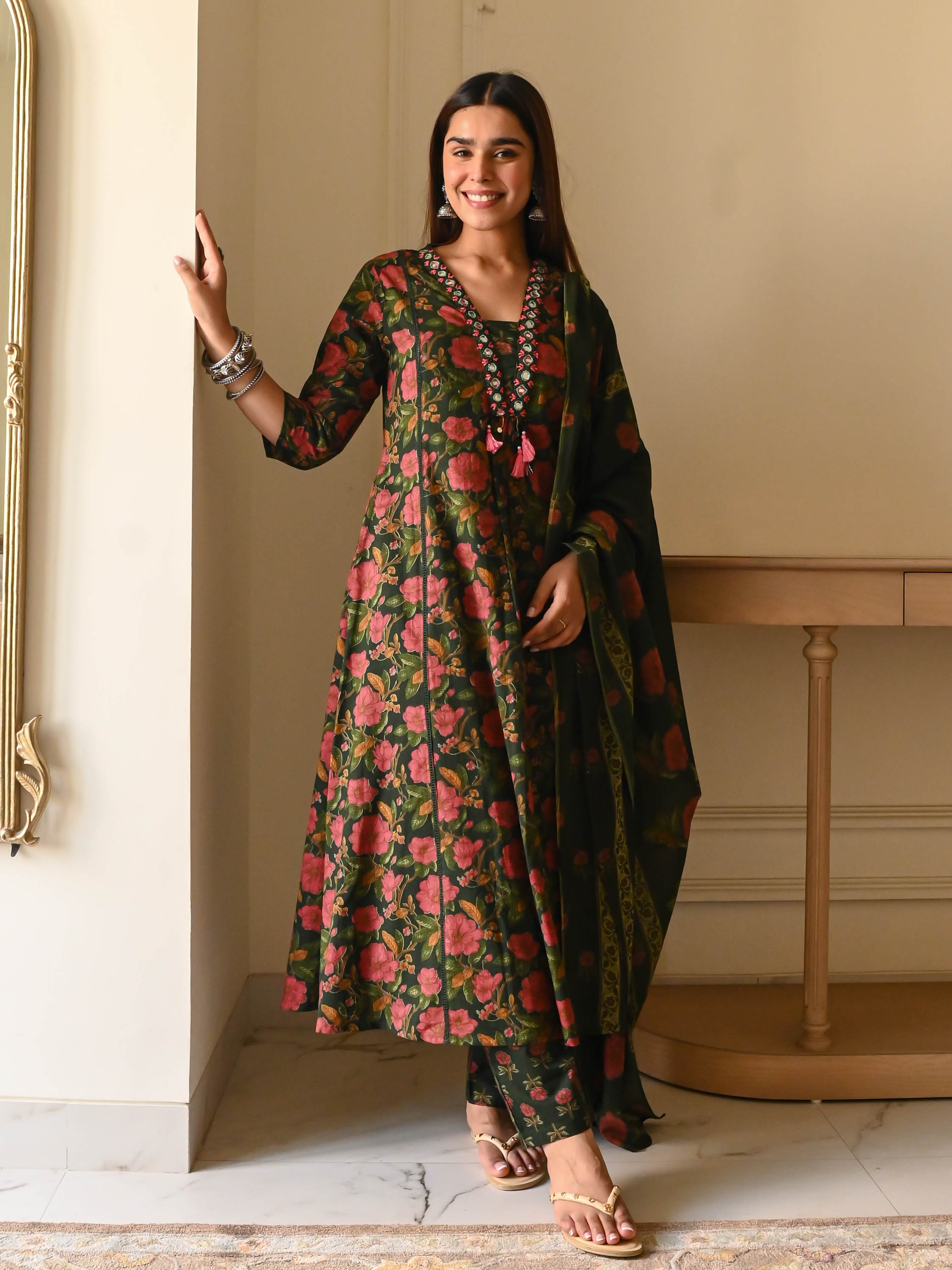 Bunaai Devika Cotton Suit Set