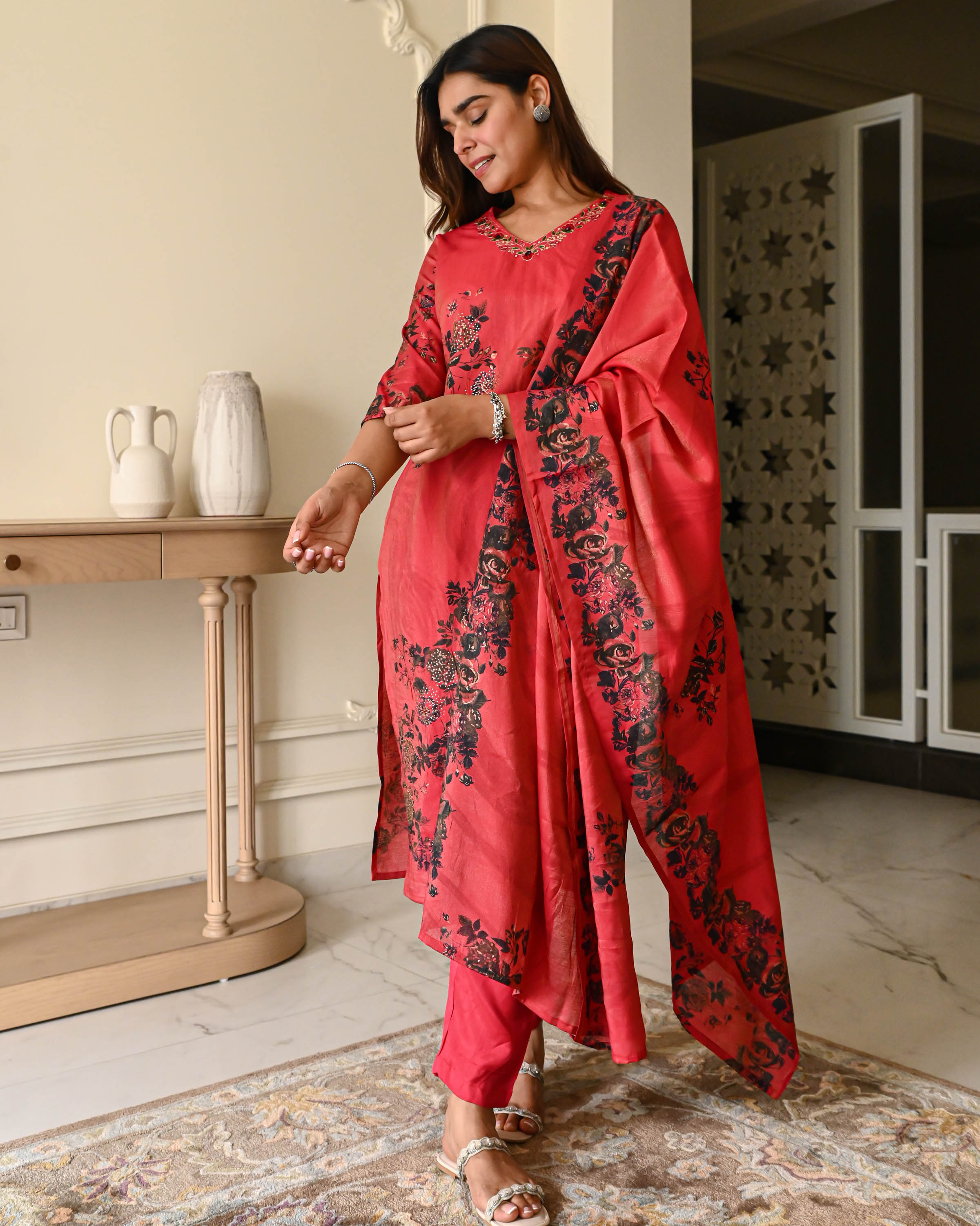 Bunaai Titli Cotton Suit Set