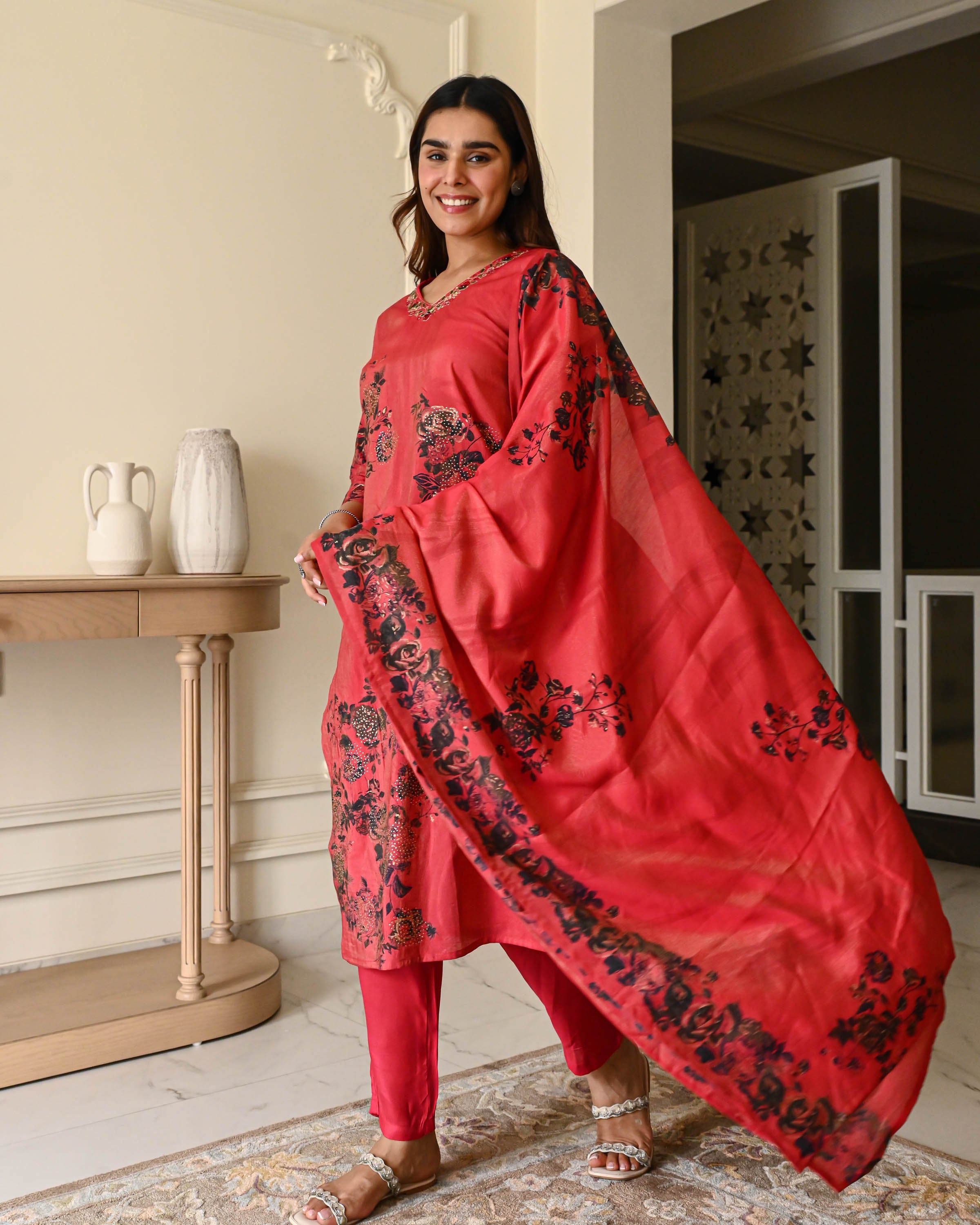 Bunaai Titli Cotton Suit Set