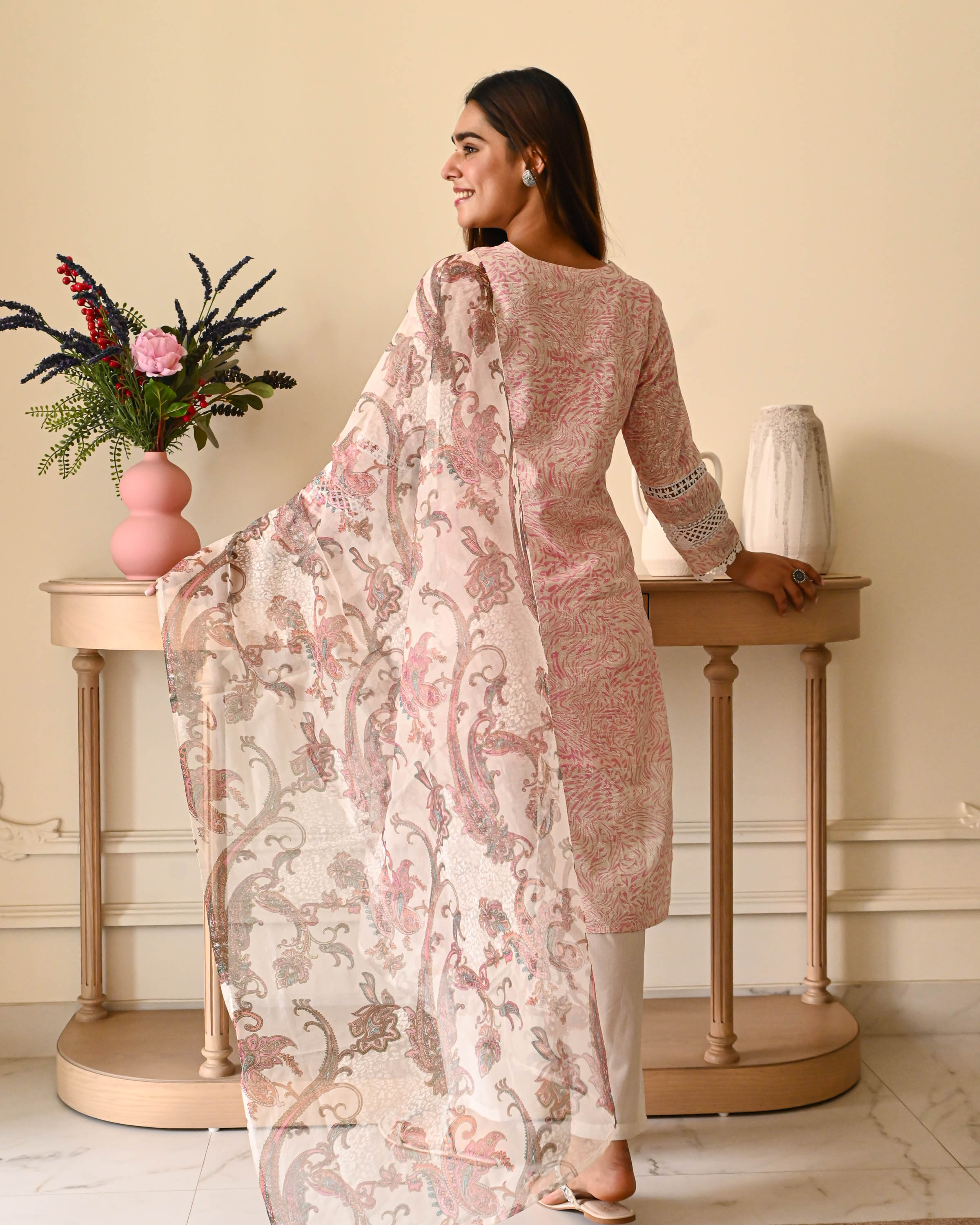 Bunaai Tarini Cotton Suit Set