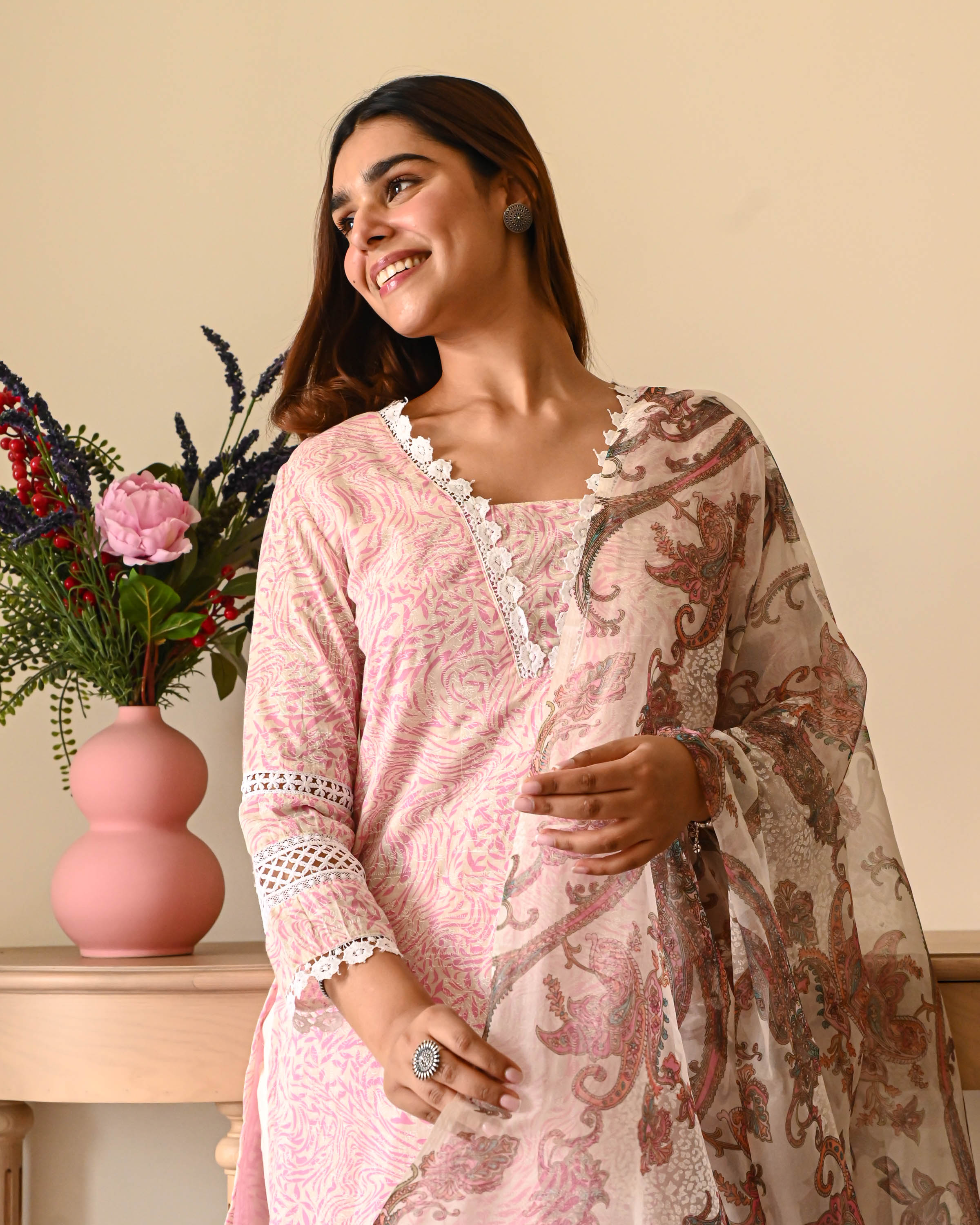 Bunaai Tarini Cotton Suit Set