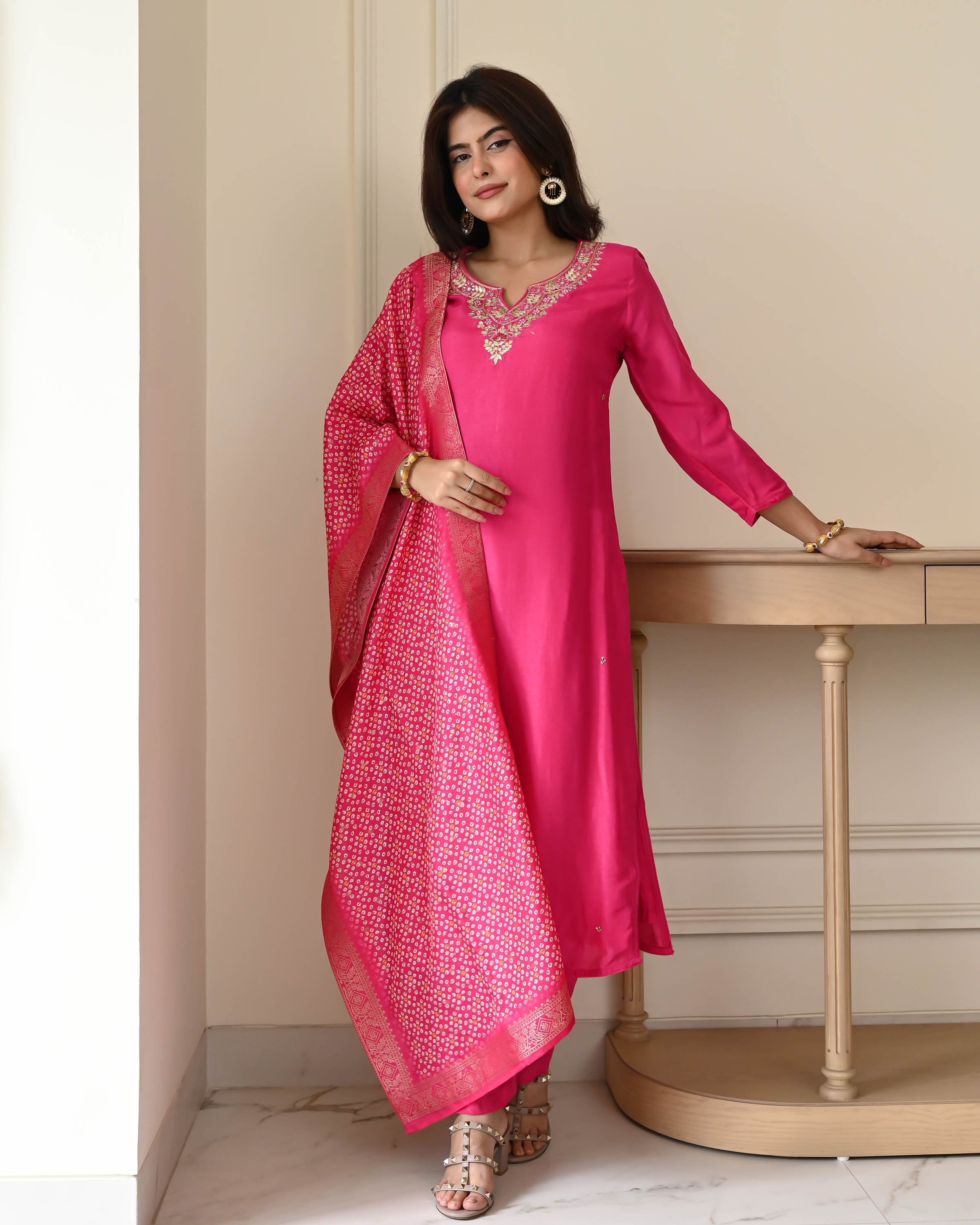 Spring Embroidery Suit Set