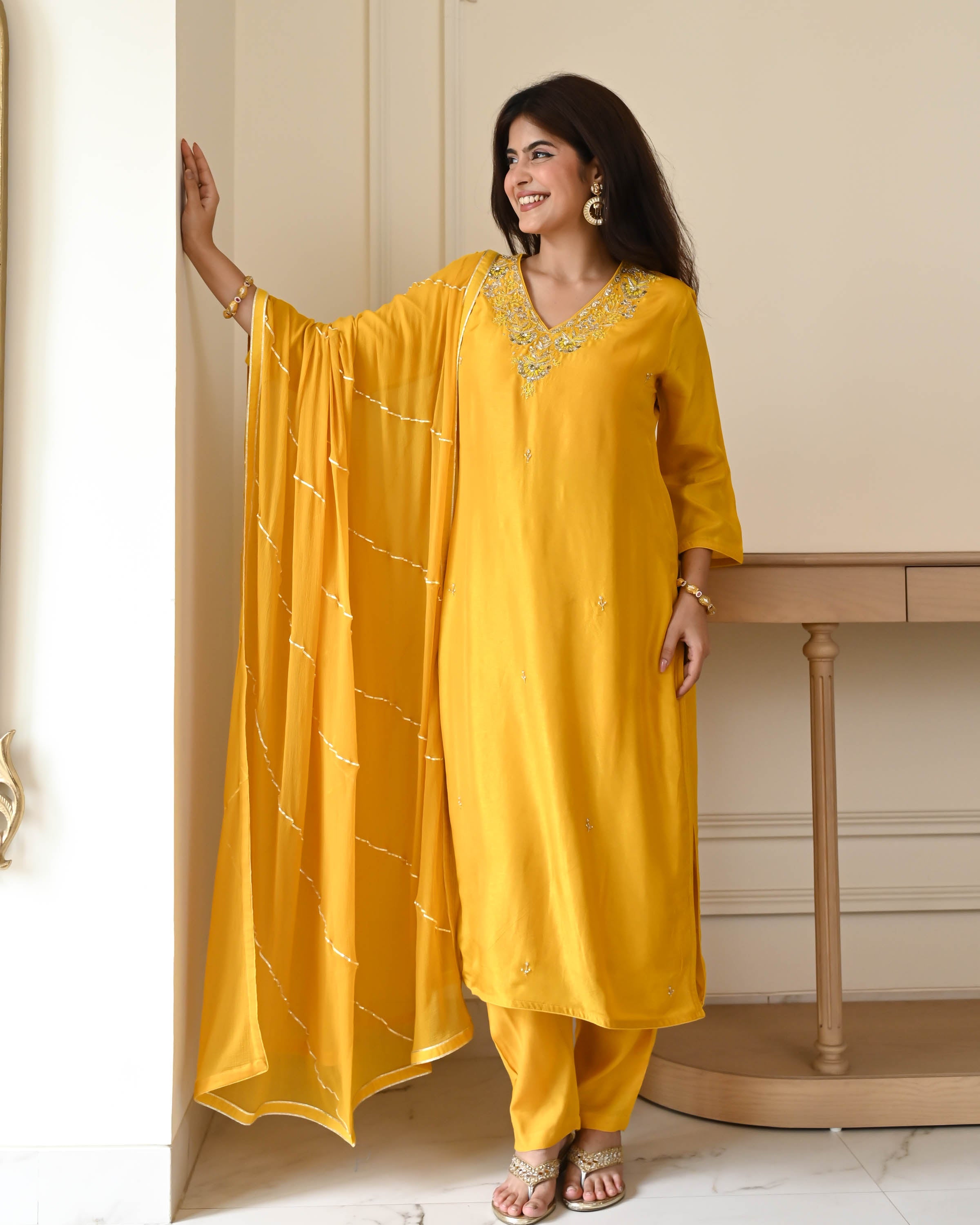 Tara Embroidered Suit Set