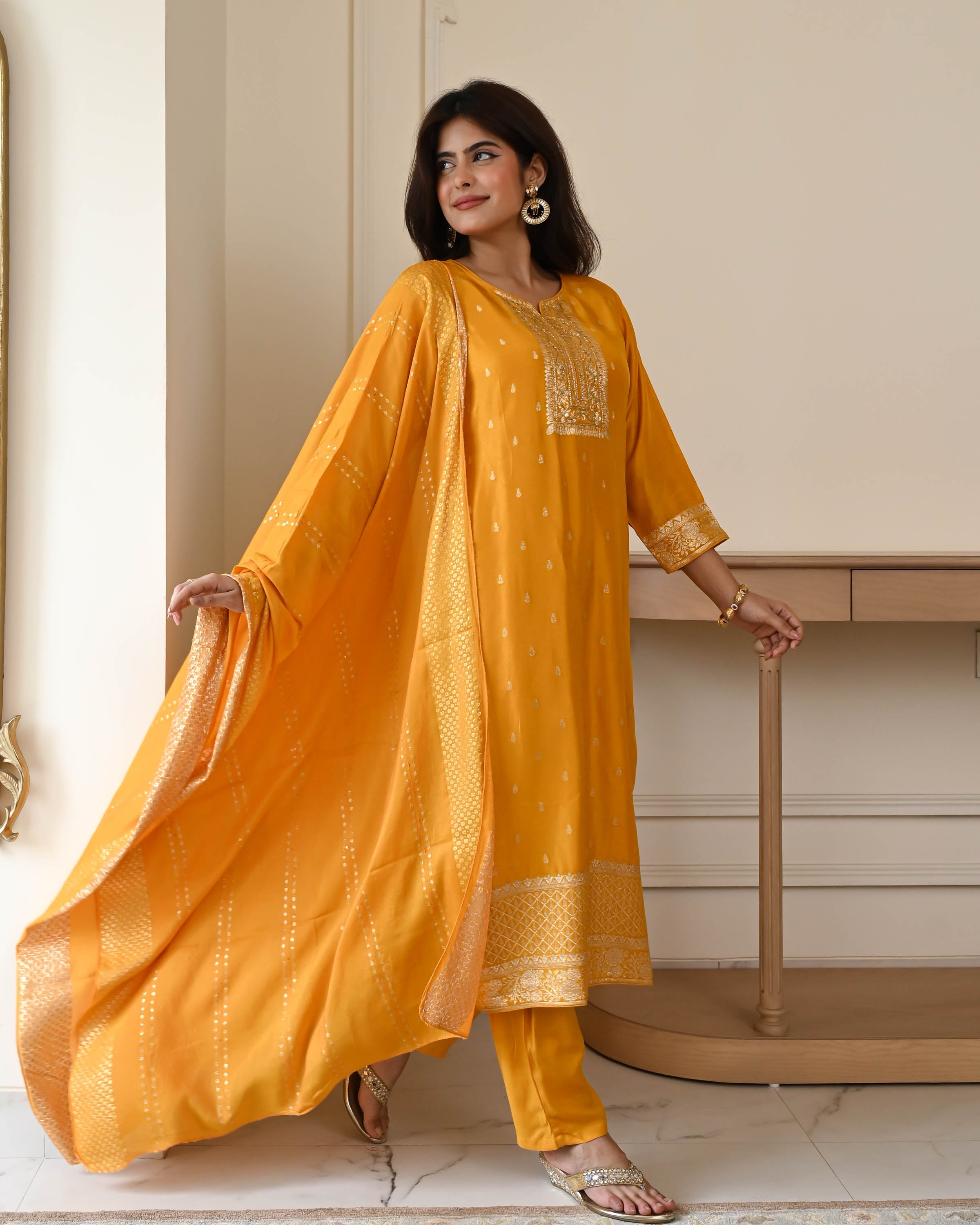 Ishita Embroidered Suit Set