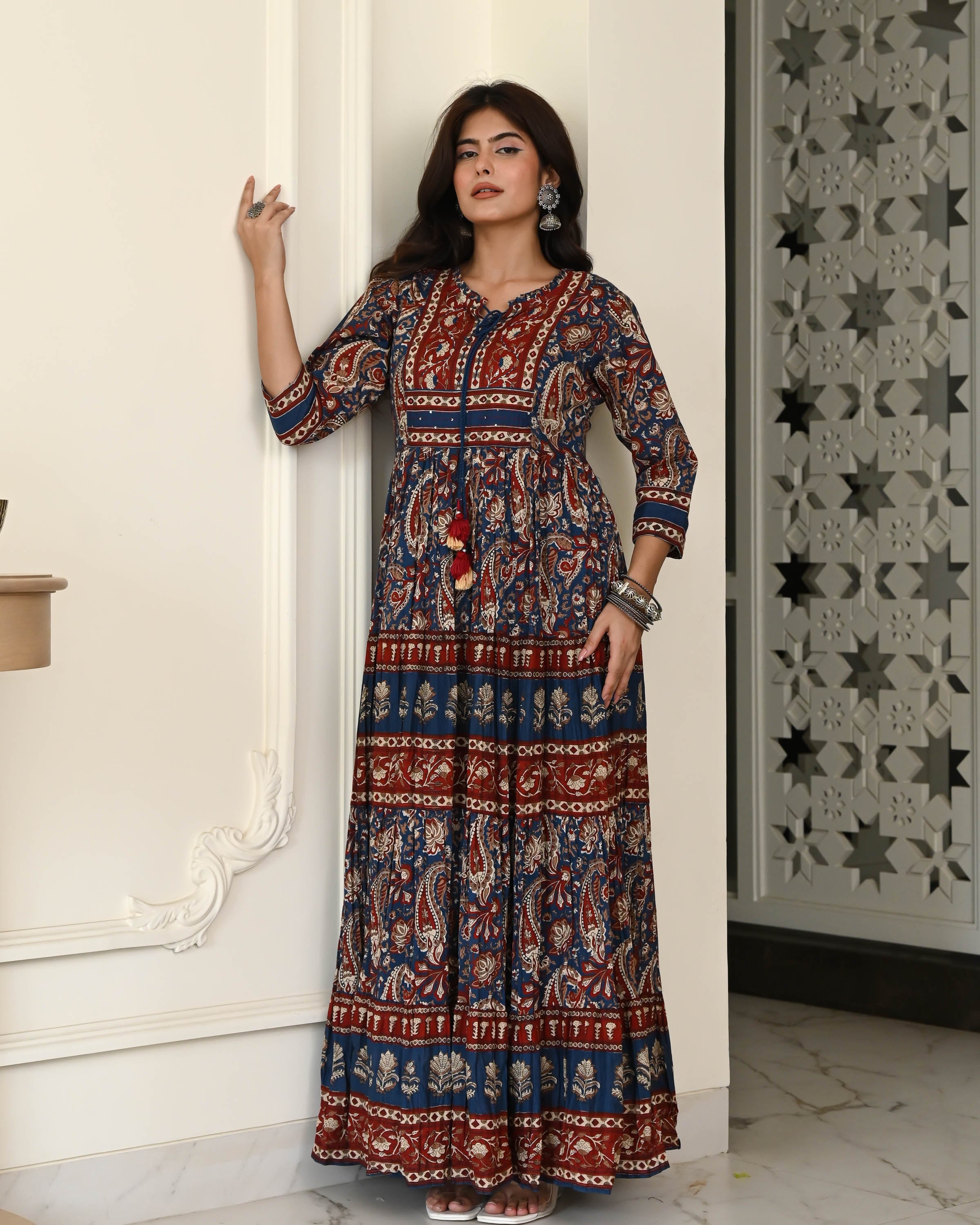 Handblock Printed Cotton Dress
