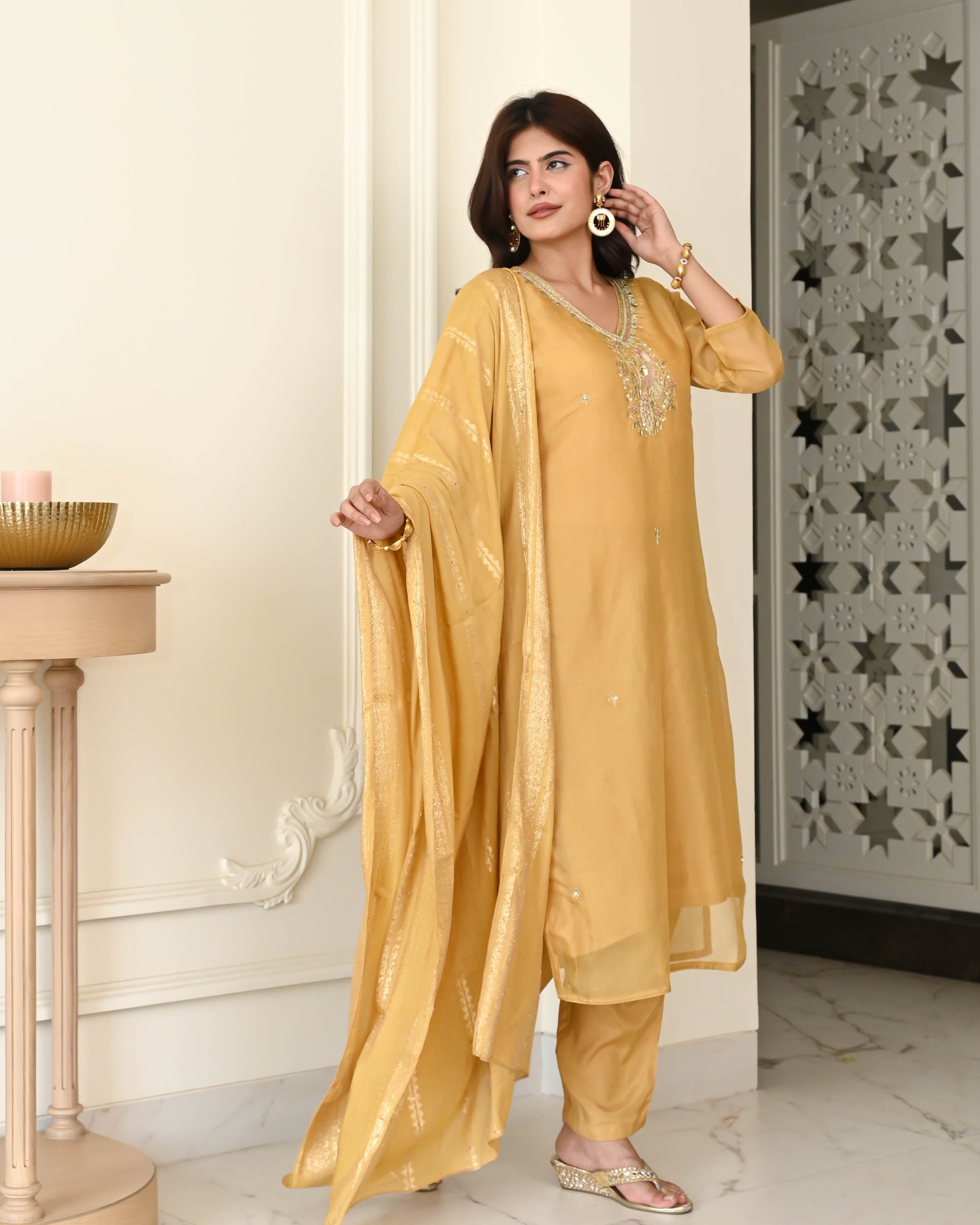 Mogra Embroidered Suit Set
