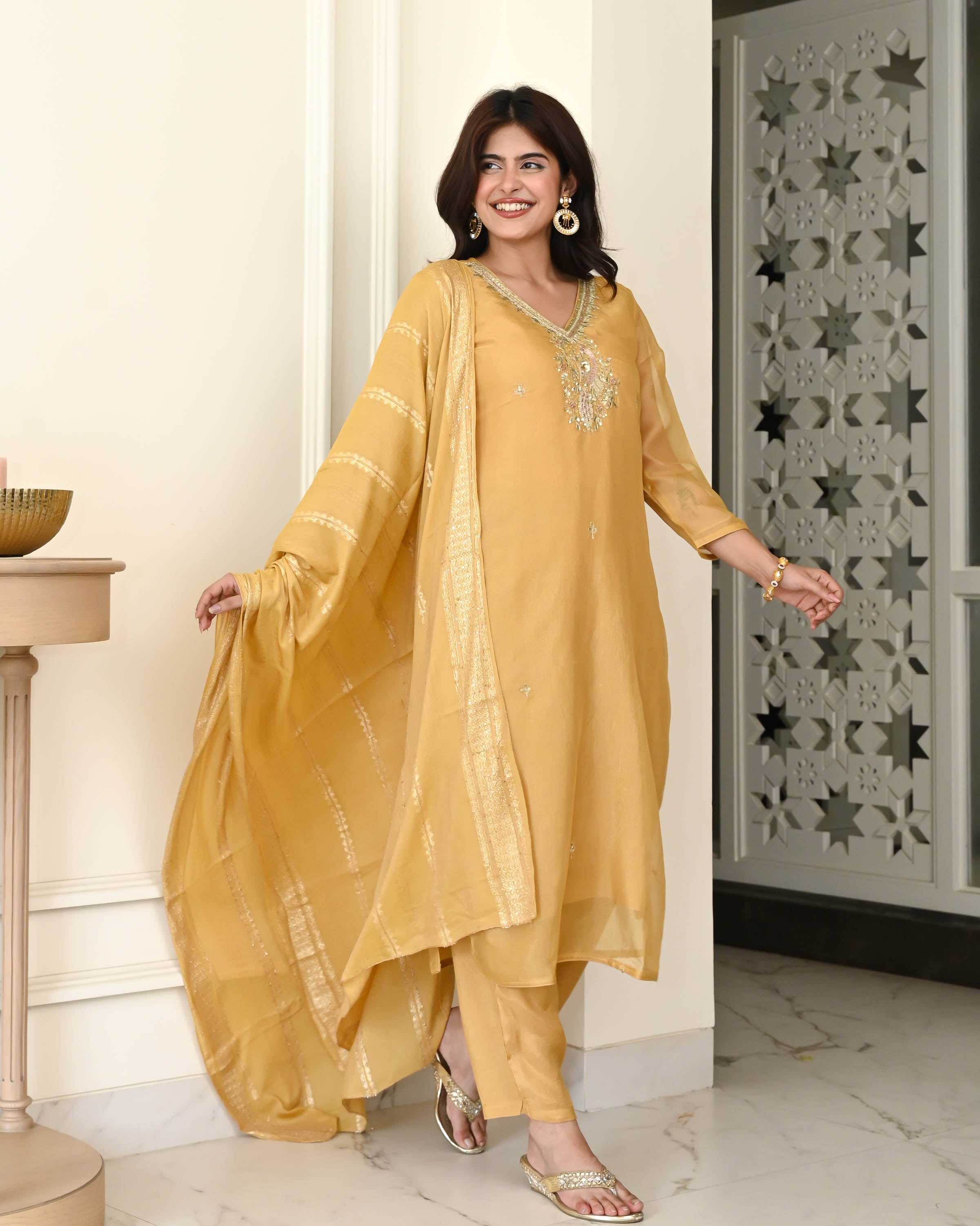 Mogra Embroidered Suit Set