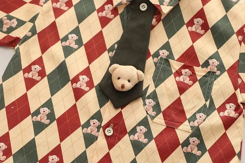 Boys Sweater Printed shirt and trousers 3 pcs set