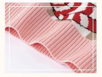 Charming Girls Cozy Reindeer Sweater