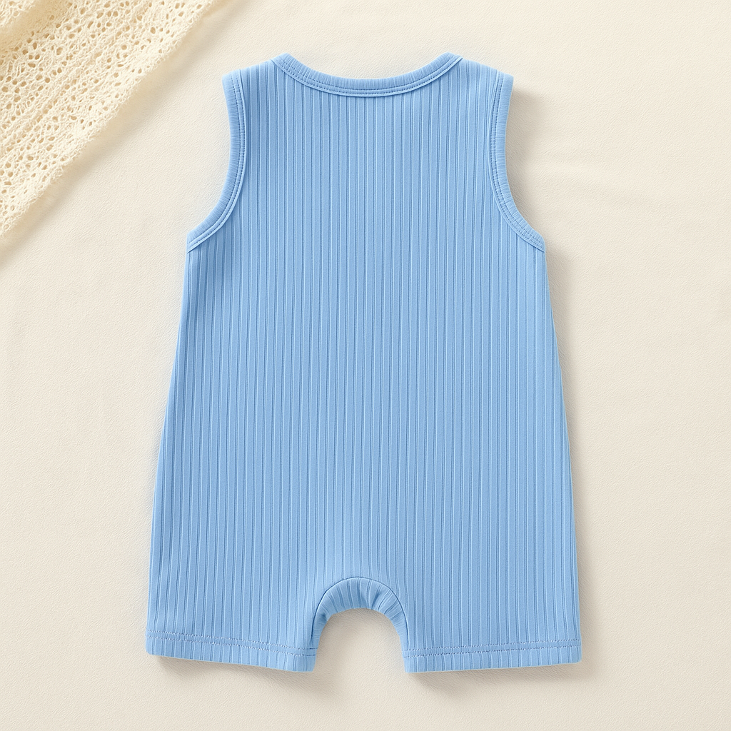 Comfy Blue Baby Boy and Girl Romper