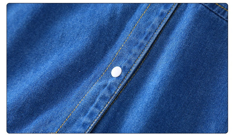 Classic Safari Baby Boys and Girls Denim Jumpsuit