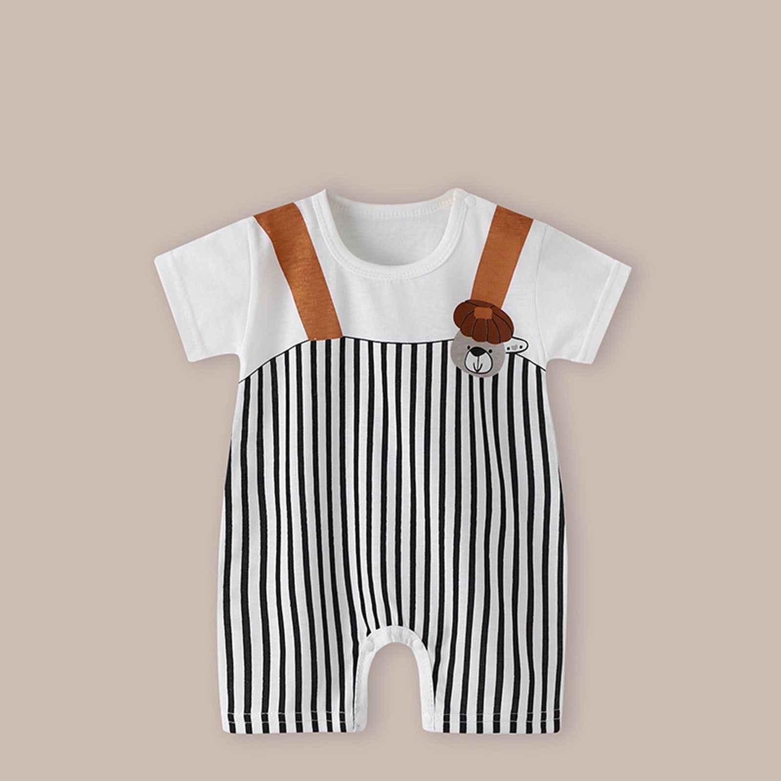 Classic Stripes Baby Boys Girls Romper