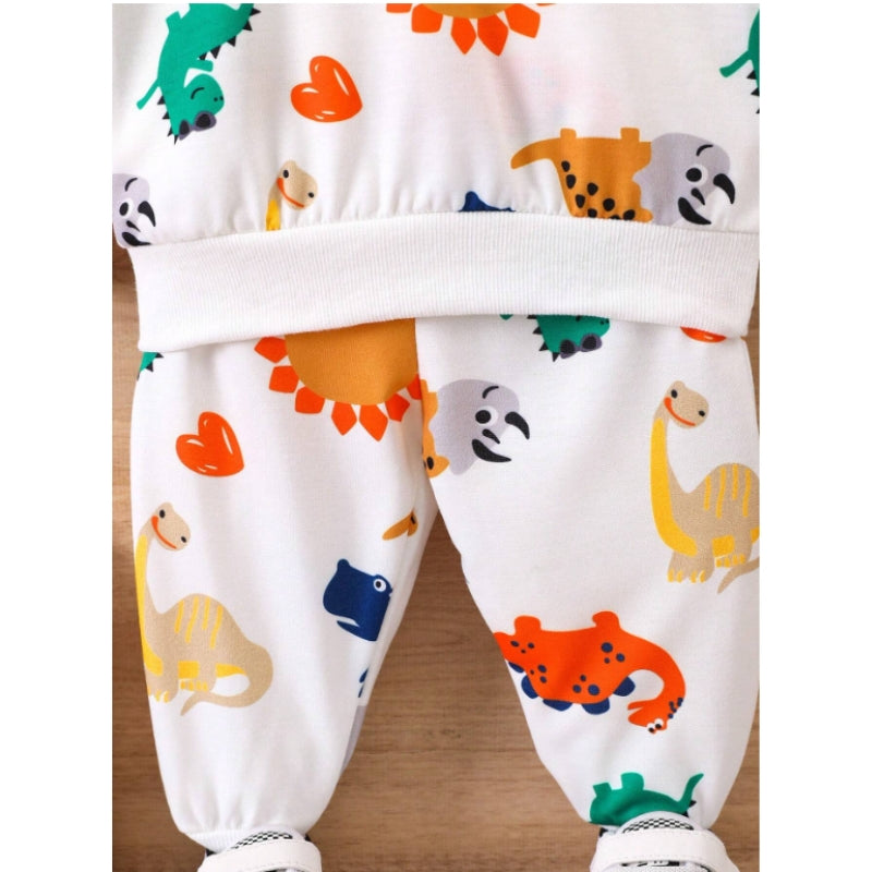 Colourful Dino Girls and Boys Co-ord Set